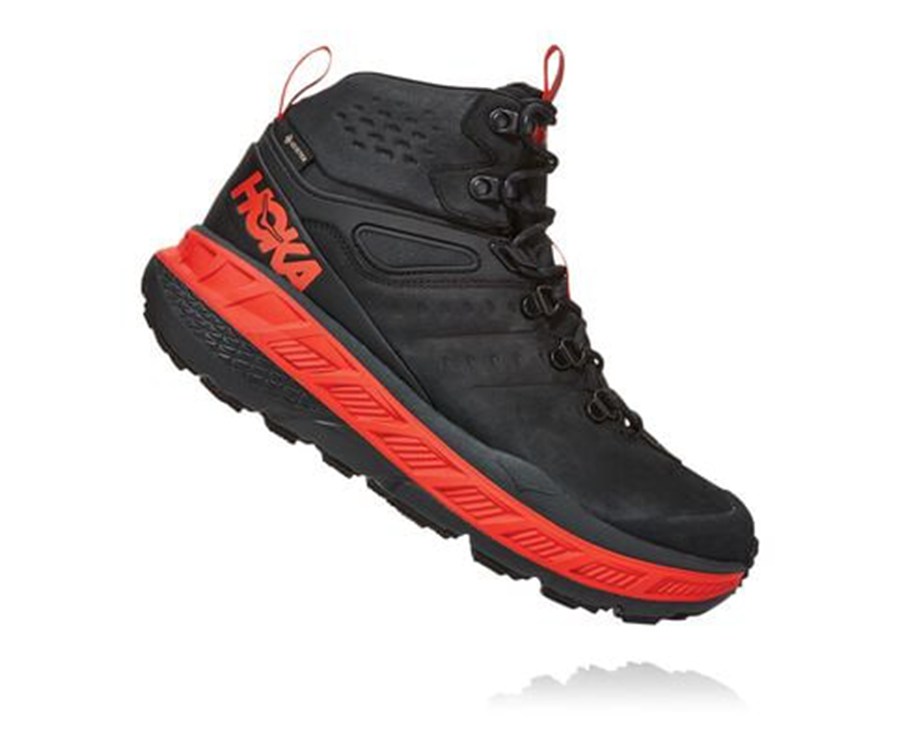 Hoka One One Stinson Mid Gore-Tex Vandringsskor Herr - Svarta - NMVSY-5061